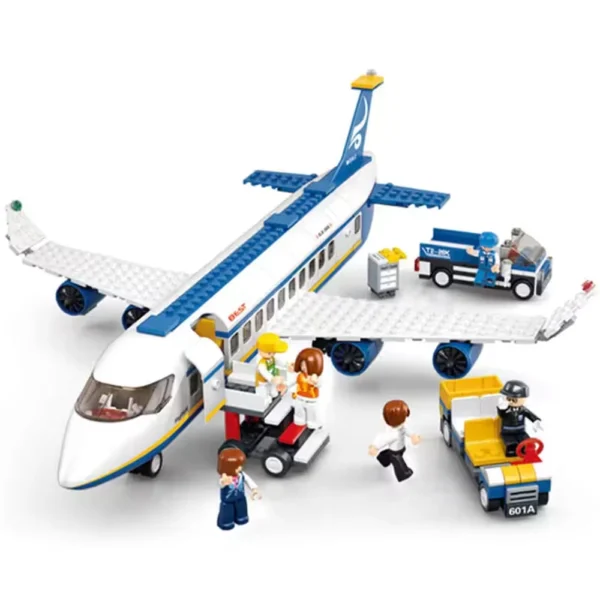 Avion de Transport + 7 Figurines (463 Pièces)