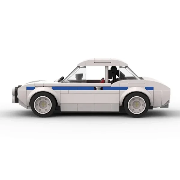 Voiture de Course Vintage Blanche – Image 3