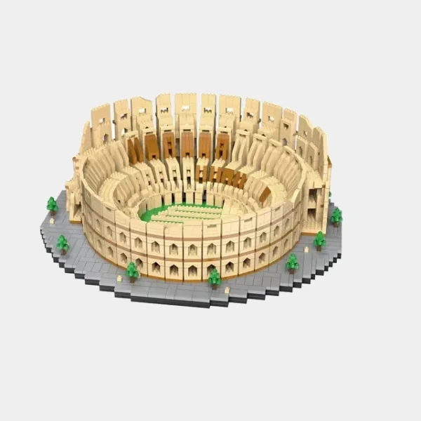 Modèle du Colisée de Rome en briques de construction, 2500 pièces, réplique détaillée pour enfants et adultes.