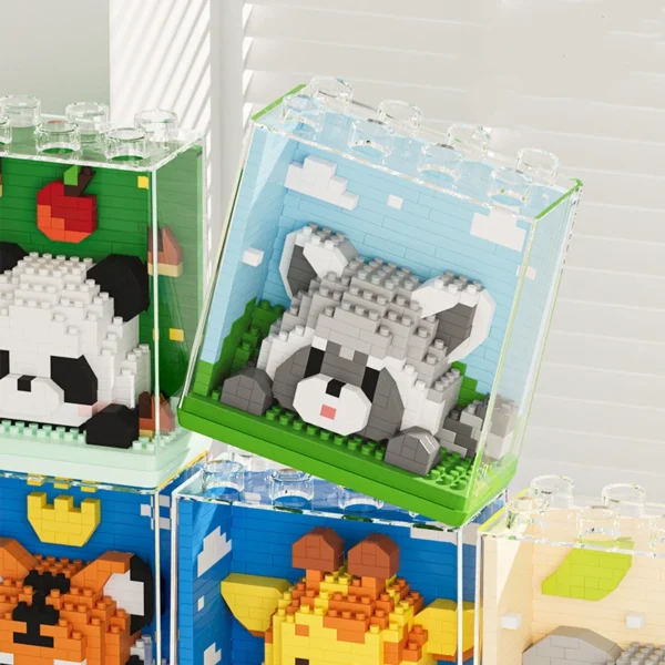 Collection d’Animaux en boite empilables transparente – Image 2