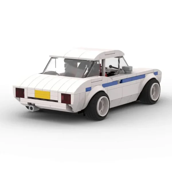 Voiture de Course Vintage Blanche – Image 5