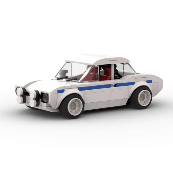 Voiture de Course Vintage Blanche – Image 2