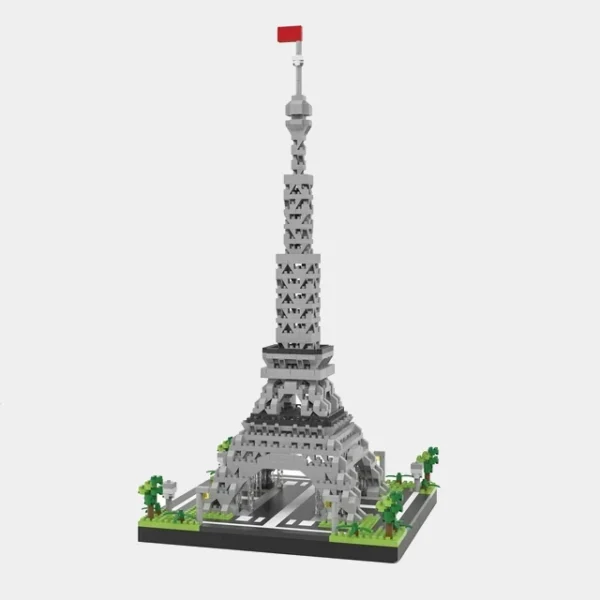 Petit Modèle de la Tour Eiffel en briques de construction