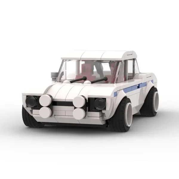 Voiture de Course Vintage Blanche – Image 4