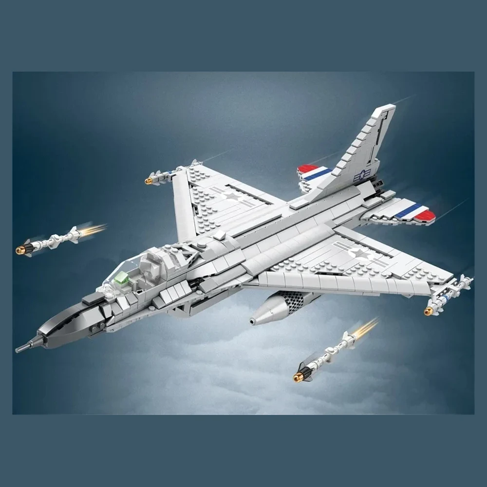 F-16 Fighting Falcon Jet de Combat Multi-Usage (1427 Pièces)