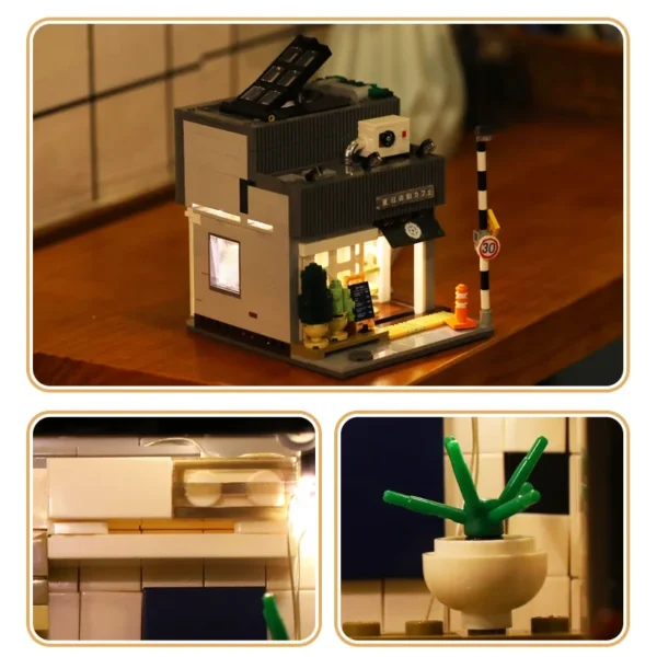 Modèle de café japonais traditionnel éclairé par USB.