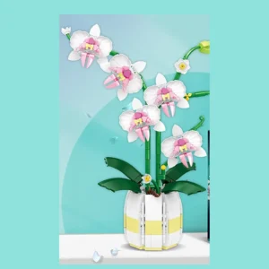 Orchidée en Briques Décorative à Construire