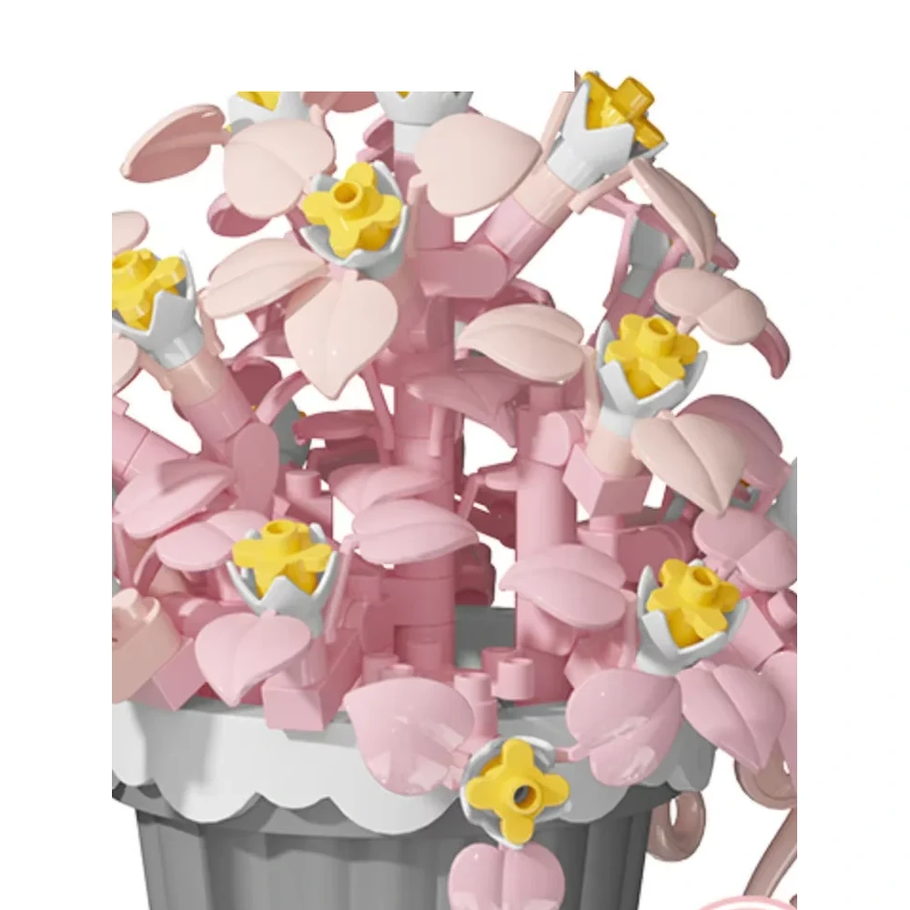 Plante Fleurie Rose en Briques