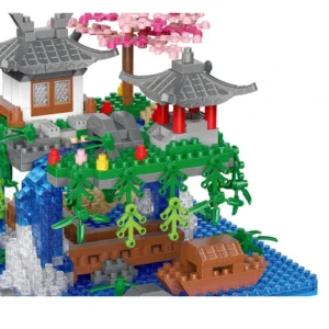 Cascade Japonaise Lumineuse en Briques
