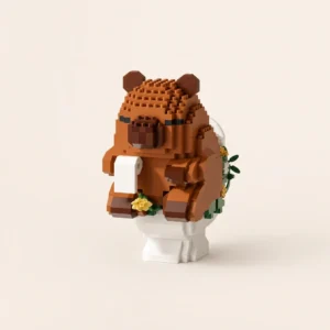 Capybara en Briques avec Bassine