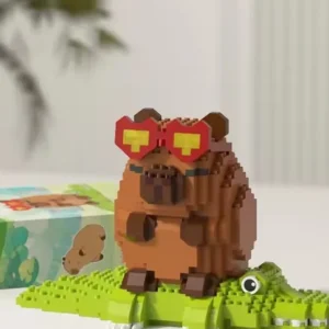 Capybara en Briques sur Crocodile