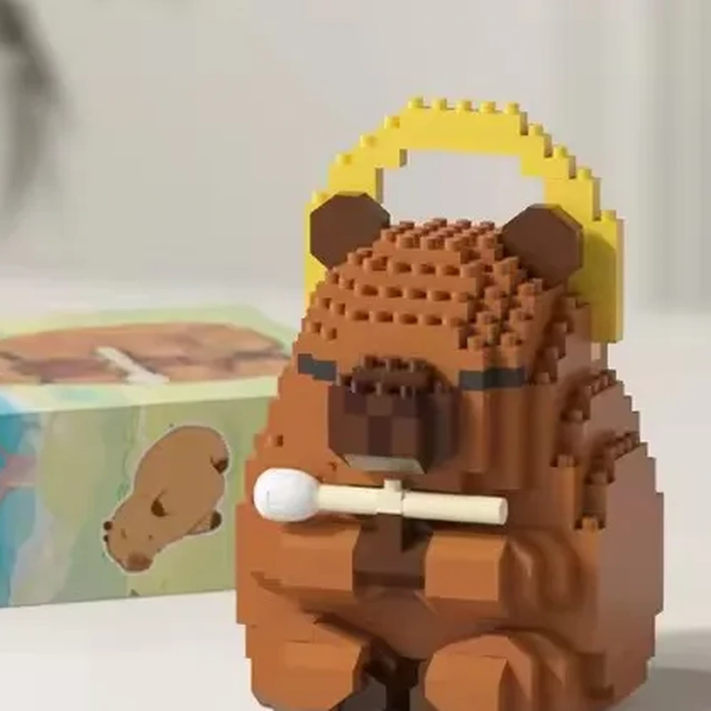 Capybara en Briques avec Banane