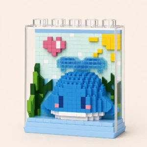 Baleine Bleue en Microbriques