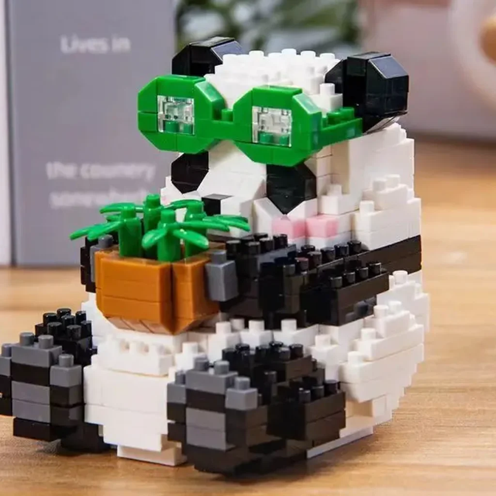 Panda Chinois en Microbriques