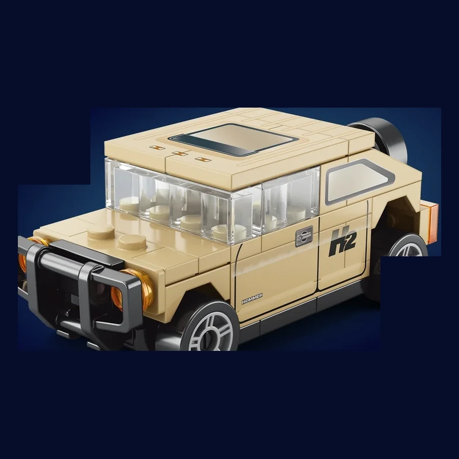 Mini 4x4 Beige en Briques – 55 pièces