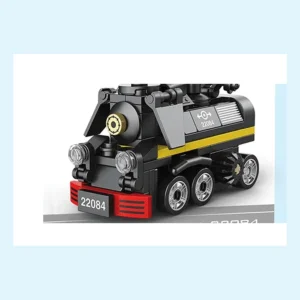 Mini Locomotive Noire à Remonter en Briques