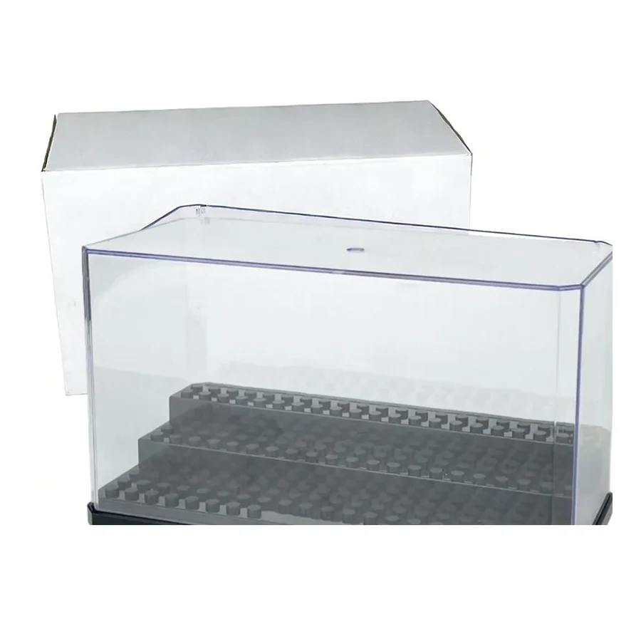 Vitrine Transparente Noire pour Mini Figurines