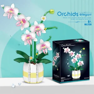 Orchidée en Briques Décorative à Construire
