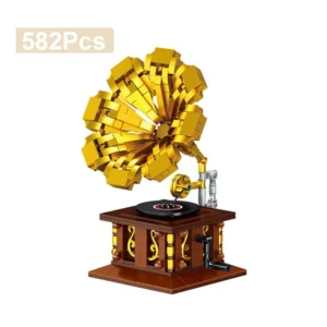 Phonographe Rétro en Microbriques