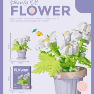 Mini Marguerite en Pot en Microbriques