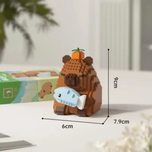Capybara en Briques avec Poisson