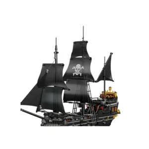 Bateau Pirate Noir Fantôme en Briques