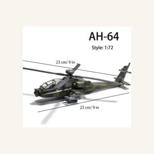 Hélicoptère AH-64 en Briques