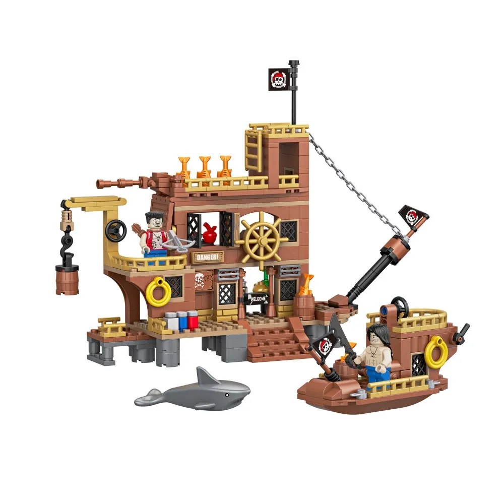 Île Pirate en Briques – 442 pièces - kit en briques