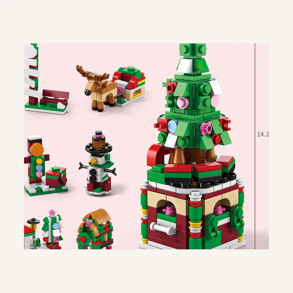 Mini Sapin de Noël en Briques