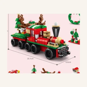 Mini Train de Noël en Briques