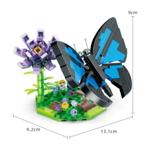 Papillon Violet en Briques – 159 pièces