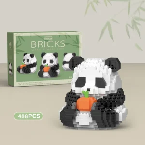 Panda Gourmand en Briques – 488 pièces