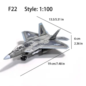 Avion F-22 en Briques – Chasseur Furtif