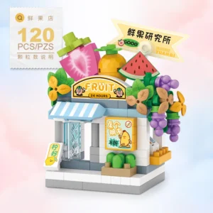 Mini Marché aux Fruits en Briques – 120 pièces