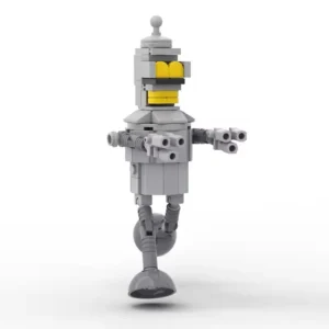 Petit Robot Gris en Briques - 114 pièces - Petit Robot Gris en Briques - 114 pièces