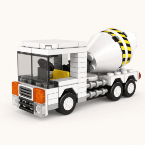 Camion Toupie Blanc en Briques – 93 pièces