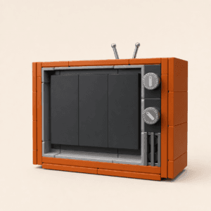 Télévision Rétro en Briques – 132 pièces