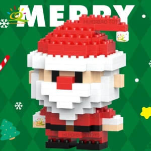 Père Noël en briques pour Noël