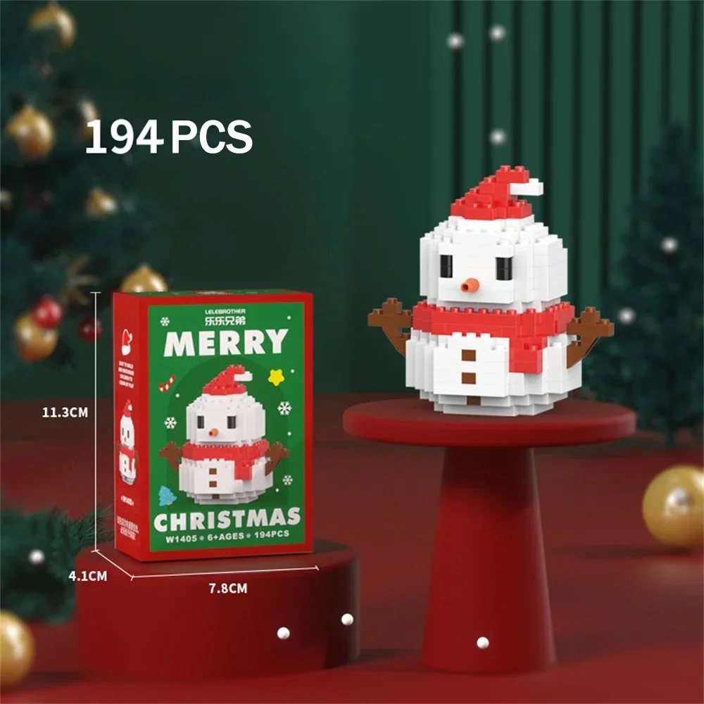 Bonhomme de neige en briques pour Noël