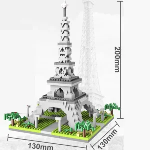Tour compacte sans boîte - Mini tour de Paris avec base jardin en briques